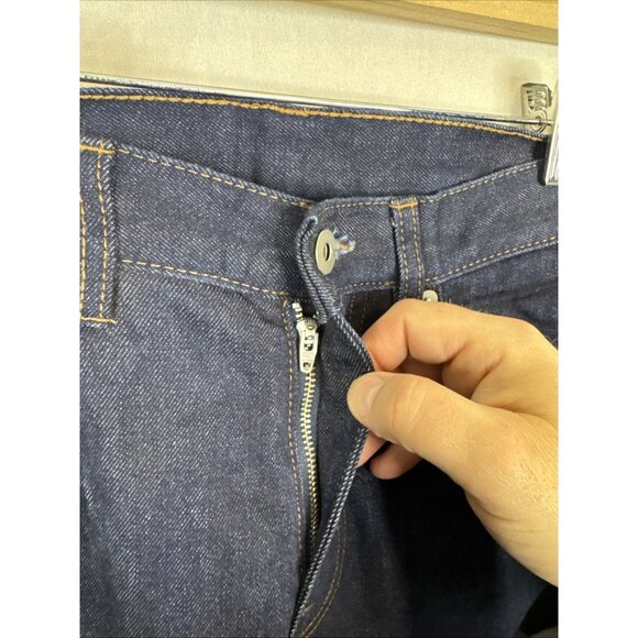 H&M Edition Selvedge Jeans 30x30 Slim Fit Raw Denim Dark Wash Mens - Picture 4 of 8